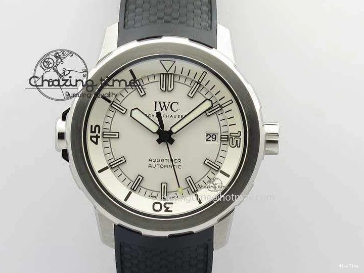 MIROTIME 1226 TechFriendly Aquatimer Automatic SS IW329003 V6F 1:1 Best Edition On Black Rubber Strap MIYOTA 7271